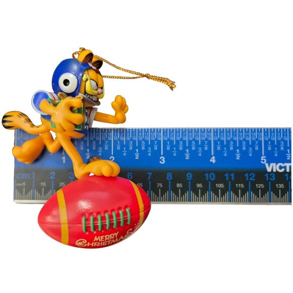 Garfield Football Player Christmas Ornament Cat Trim-A-Tree Paws 1996 Vtg - Picture 3 of 15